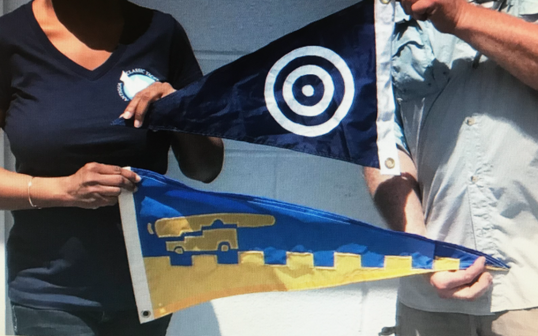 Burgee exchange with The Nahant Dory Club