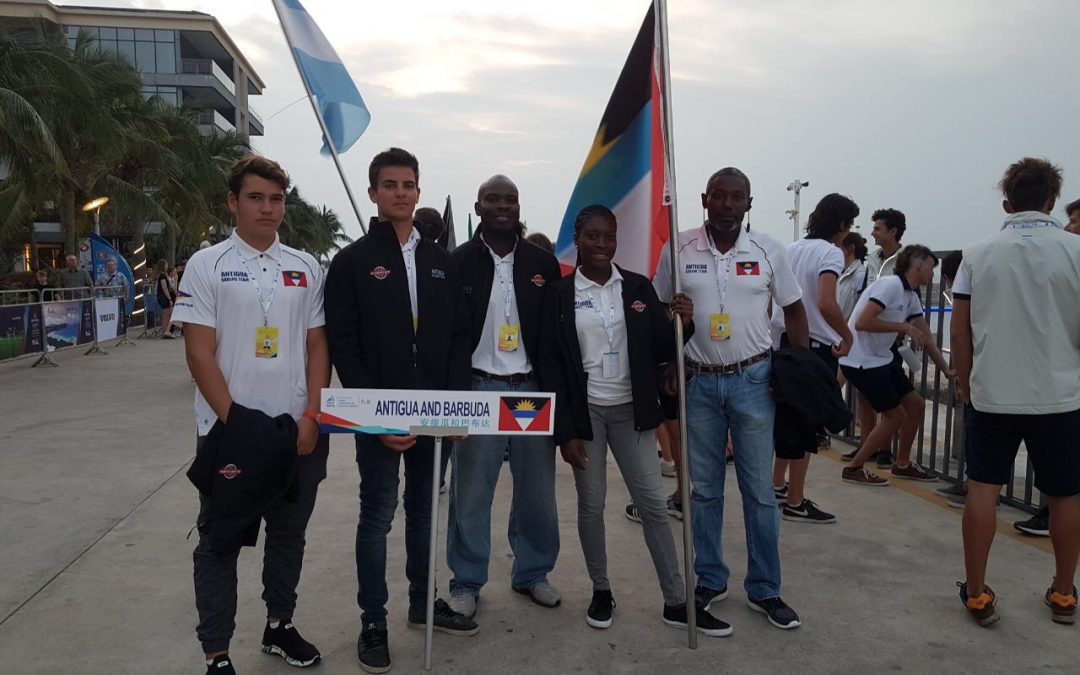 Team Antigua at Youth World Sailing Championships in China