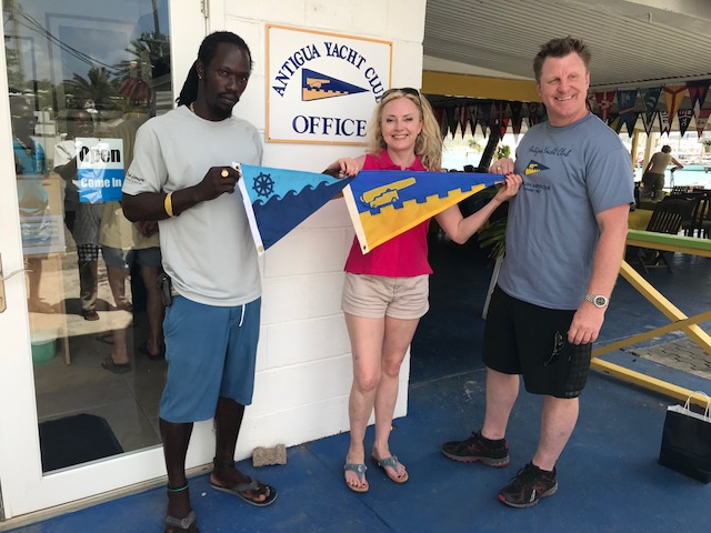 Burgee Exchange with Pacific Mariners Yacht Club