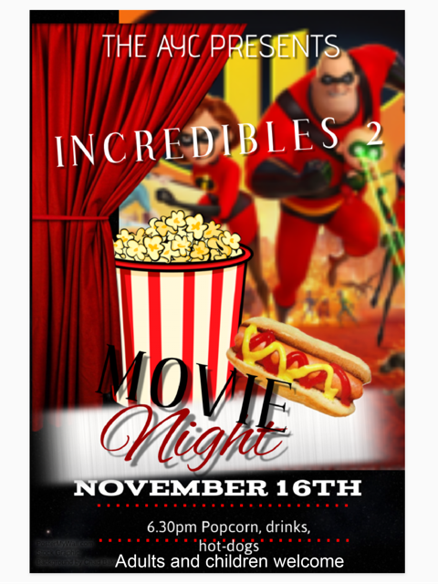 Movie Night for November – The Incredibles
