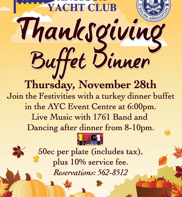 Thanksgiving Buffet Dinner at Club House Restaurant
