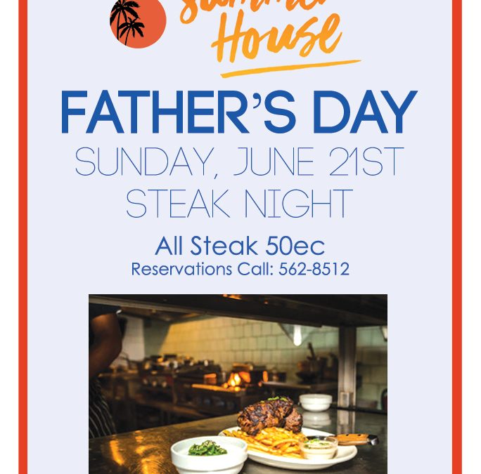 Club House Father’s Day Steak Night