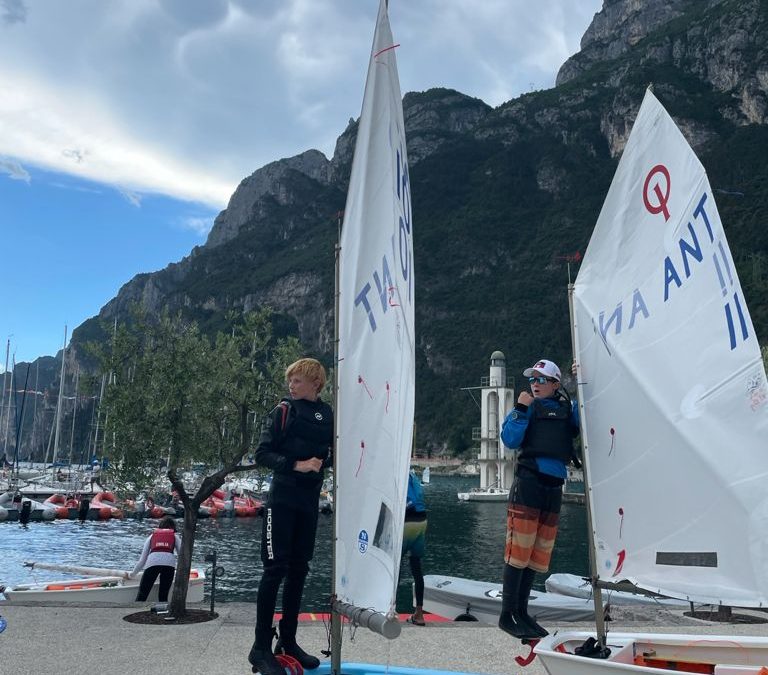 Team Antigua at the Optiworld Championships in Italy – Photos from Monday Training