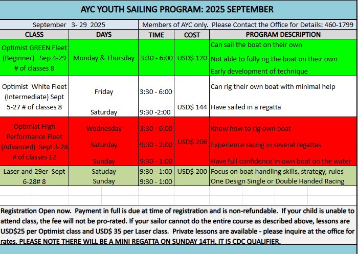 September Semester Youth Program
